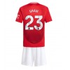 Manchester United Luke Shaw #23 Hjemmedraktsett Barn 2024-25 Kortermet (+ korte bukser)